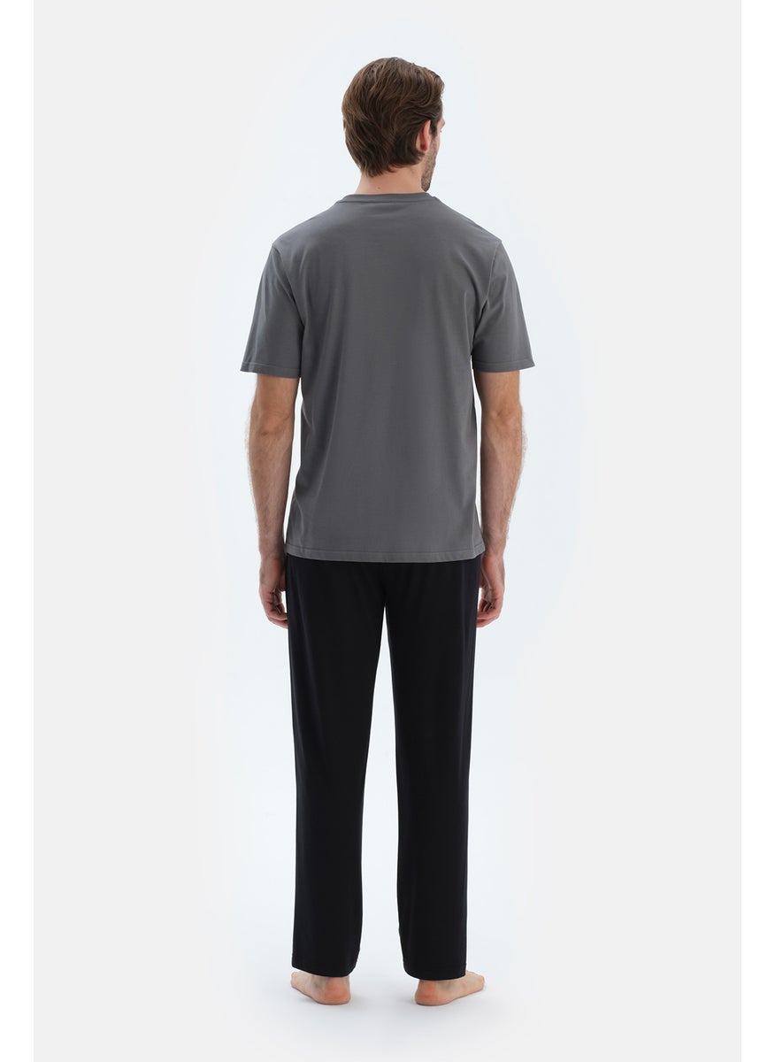 Trousers Cotton Blend Mid Rise Regular/Classic Fit Sleepwear