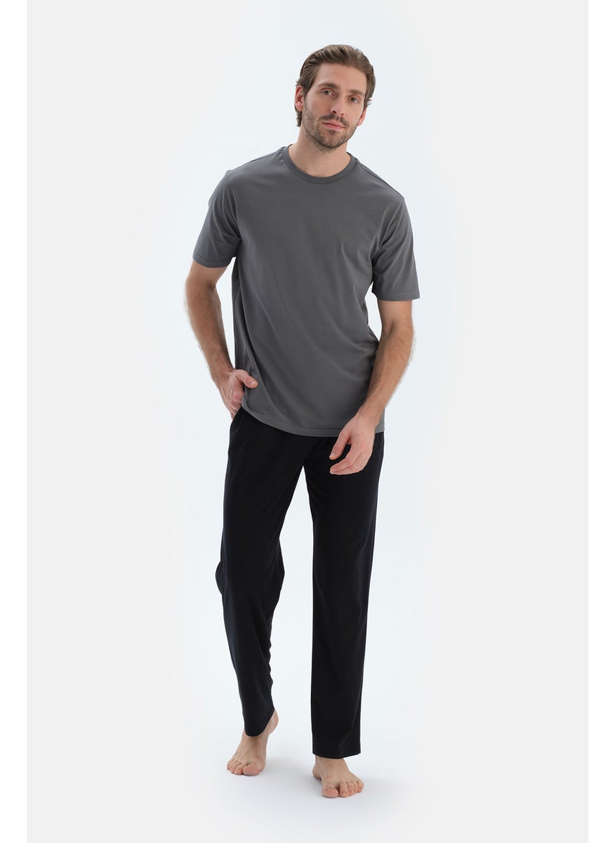 Trousers Cotton Blend Mid Rise Regular/Classic Fit Sleepwear