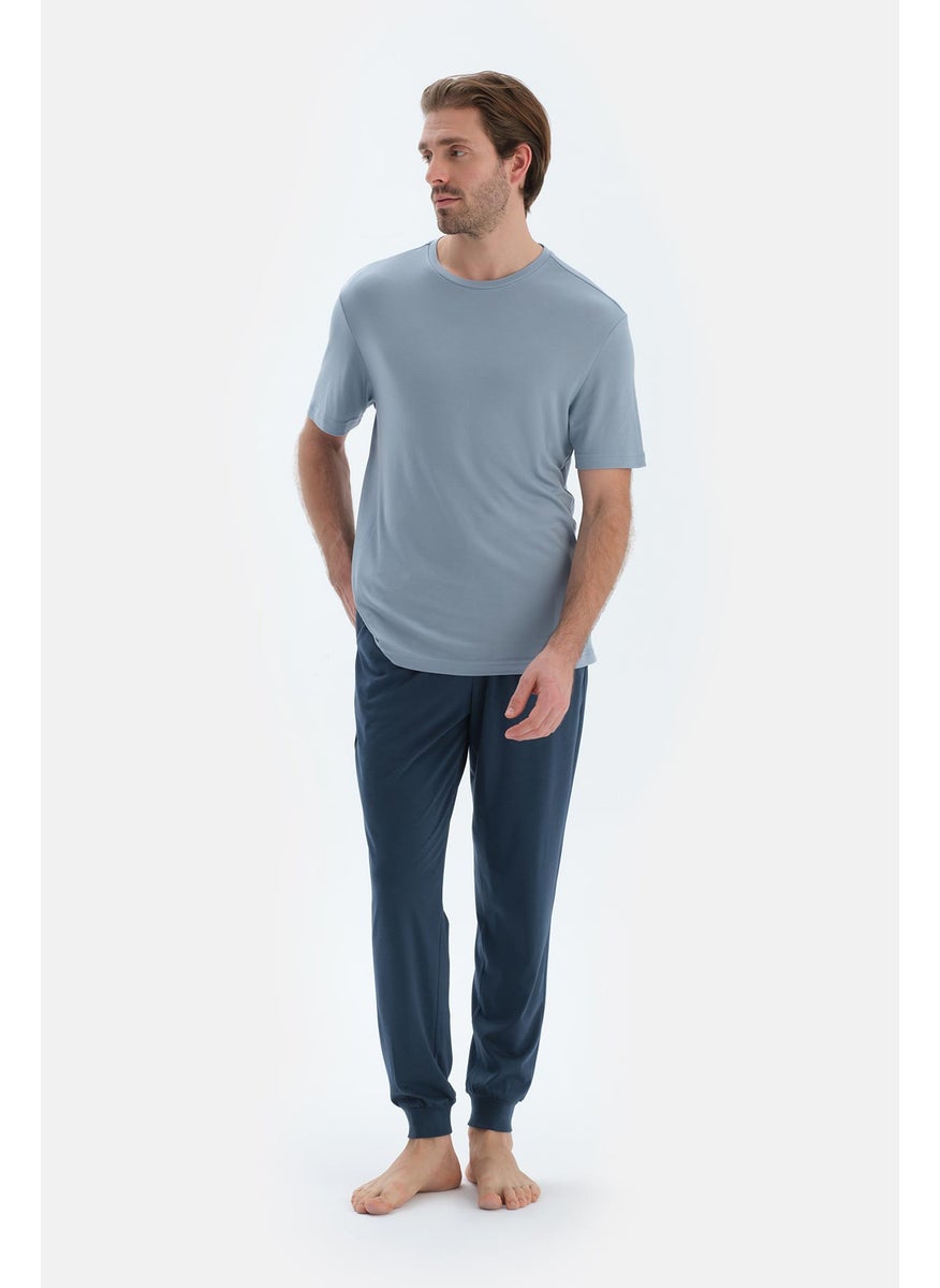Trousers Cotton Blend Mid Rise Regular/Classic Fit Sleepwear