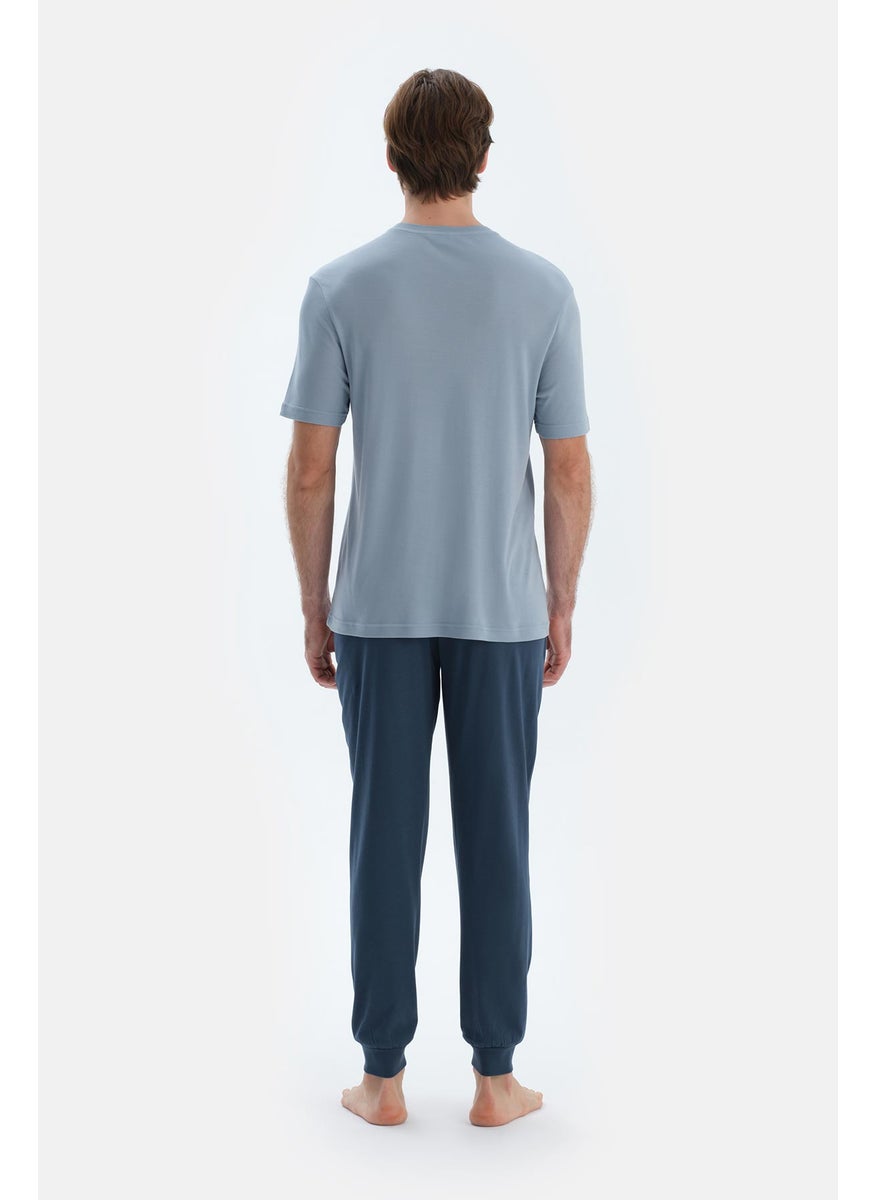 Trousers Cotton Blend Mid Rise Regular/Classic Fit Sleepwear