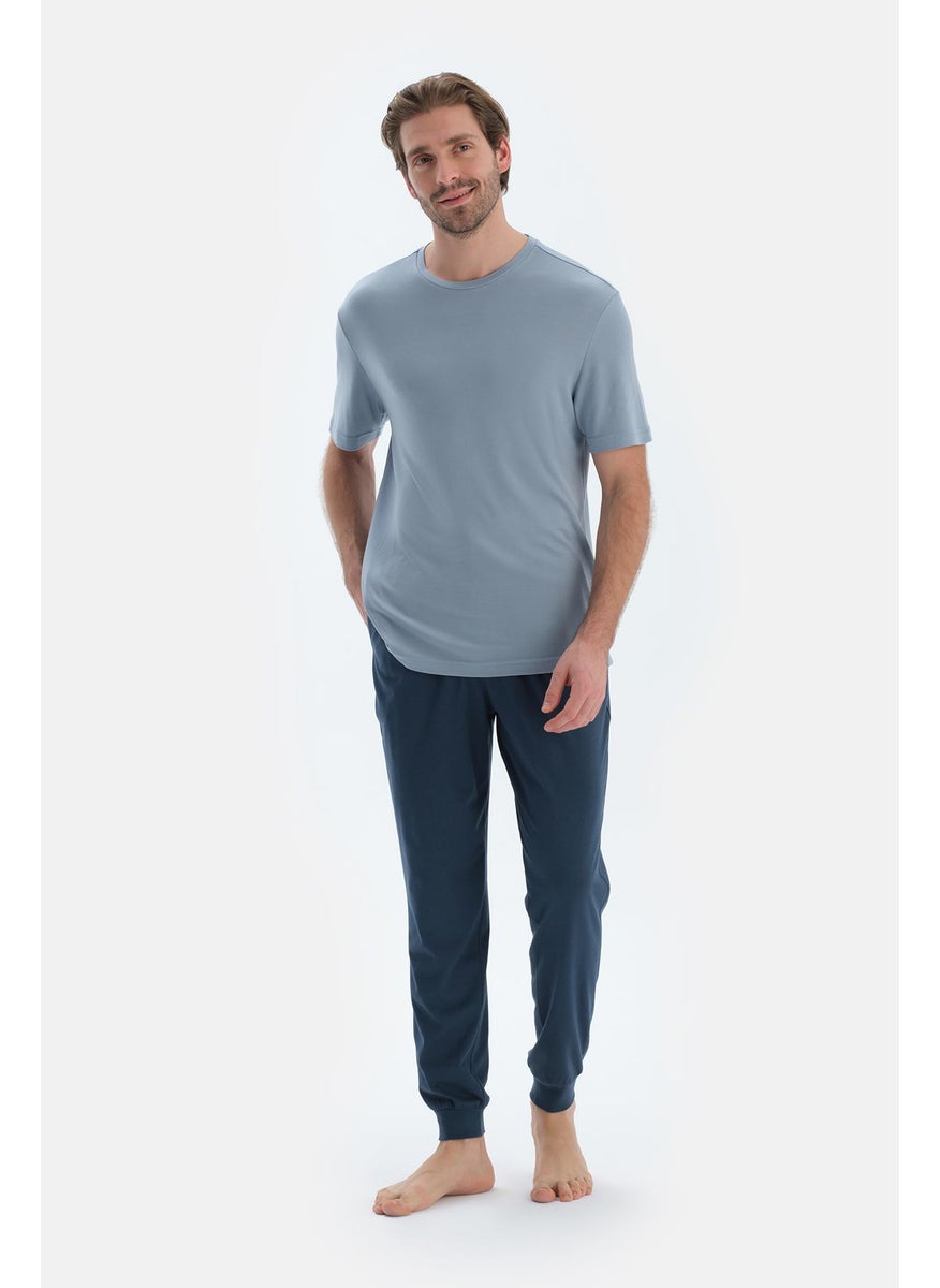 Trousers Cotton Blend Mid Rise Regular/Classic Fit Sleepwear