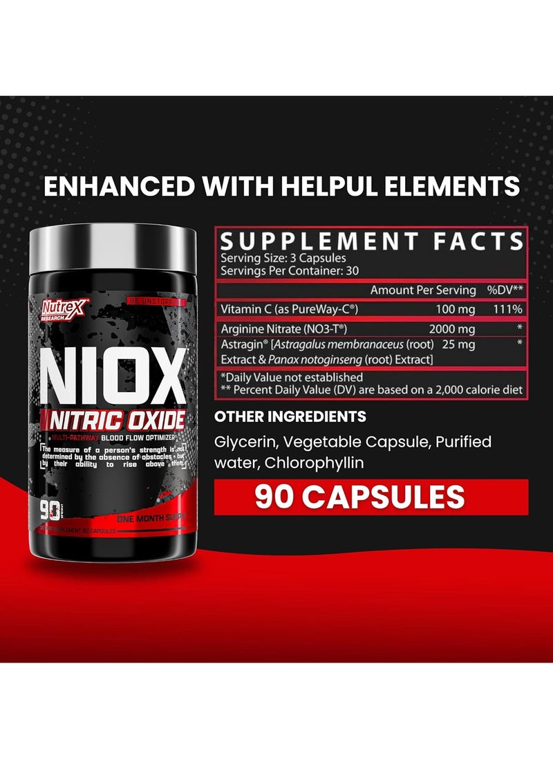 Niox Nitric Oxide 90 Capsules