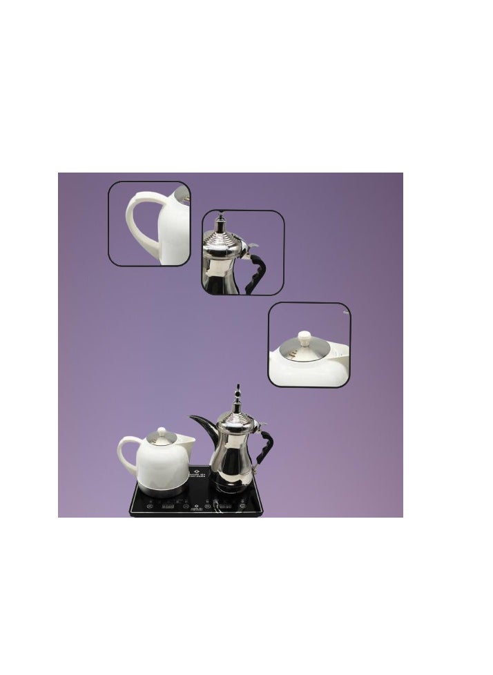Gulf Dalla Tea & Coffee Maker, 1000ml + 1000ml, 1000W, with Glass and Accessories
