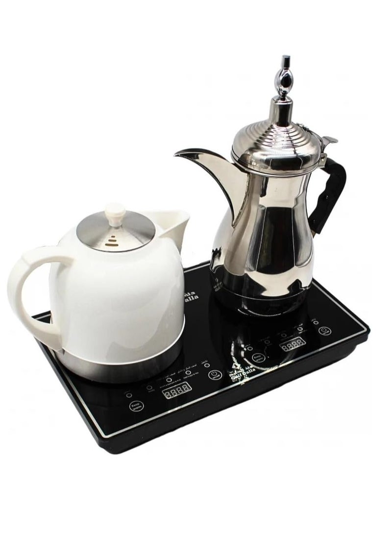 Gulf Dalla Tea & Coffee Maker, 1000ml + 1000ml, 1000W, with Glass and Accessories