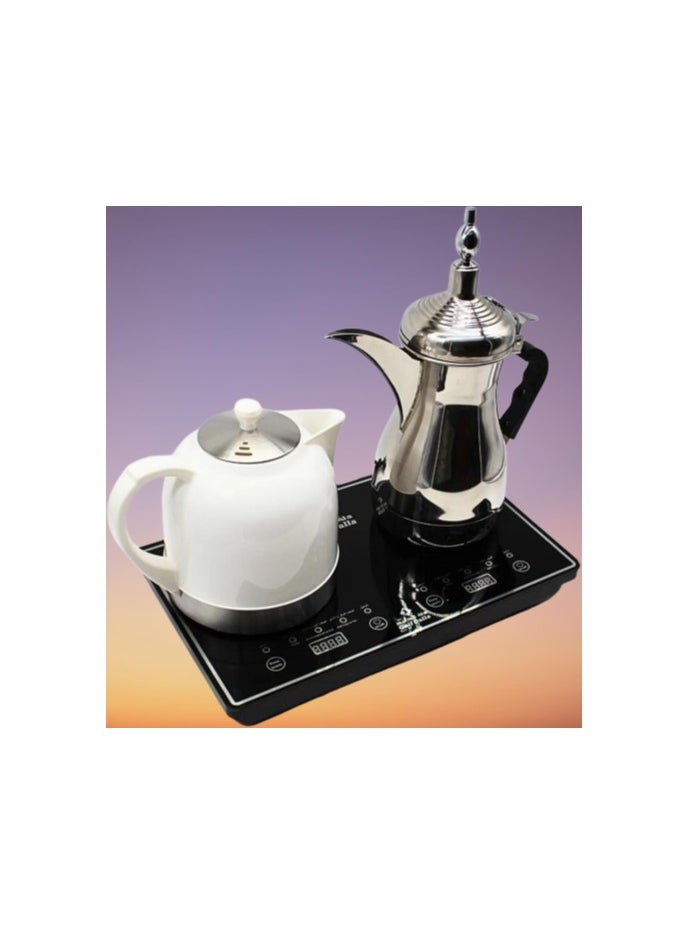 Gulf Dalla Tea & Coffee Maker, 1000ml + 1000ml, 1000W, with Glass and Accessories