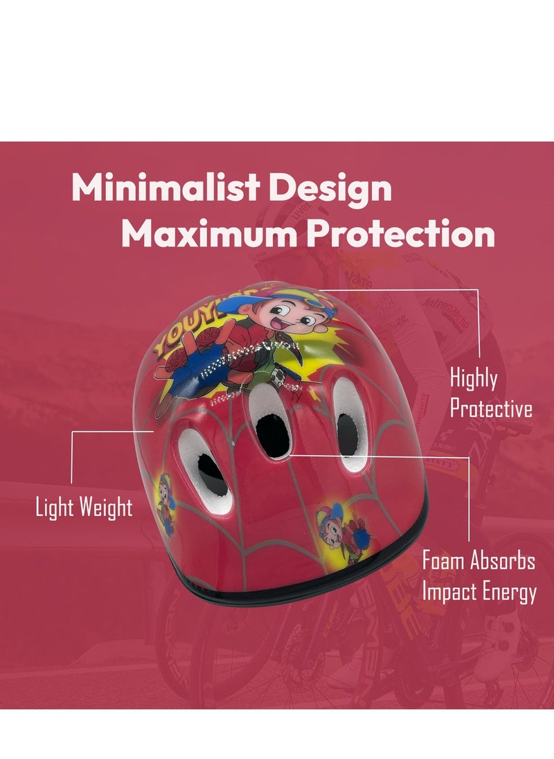 Kids Bike Helmet Set Skateboard Knee Pads - Kids Helmet Elbow Pads Wrist Guards Adjustable for 3~10yrs Girl Boy Kids Protective Gear Set for Sport Cycling Bike Roller Skating Scooter