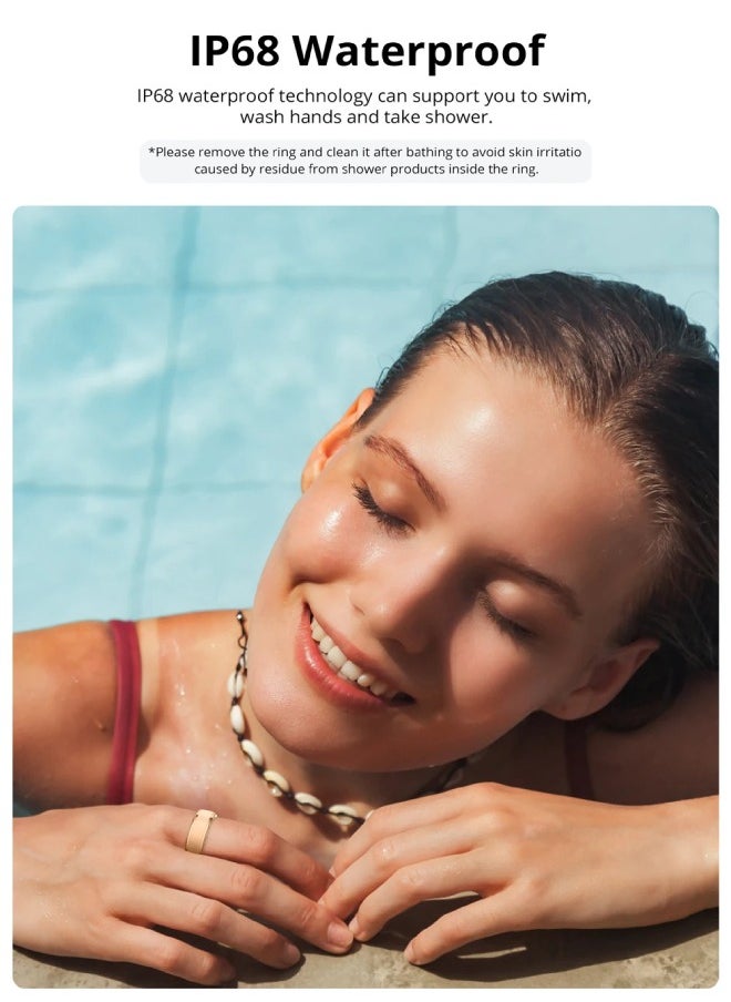 COLMI R10 Smart Ring with Charging Case for Men Women, Health and Sleep Monitor, 5ATM Waterproof Multi-sport Mode