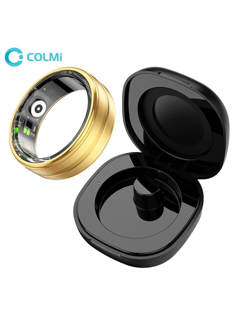 COLMI R06 Smart Ring with Charging Case for Men Women, Heart Rate and Oxygen Monitor IP68 & 5ATM Waterproof, Sport