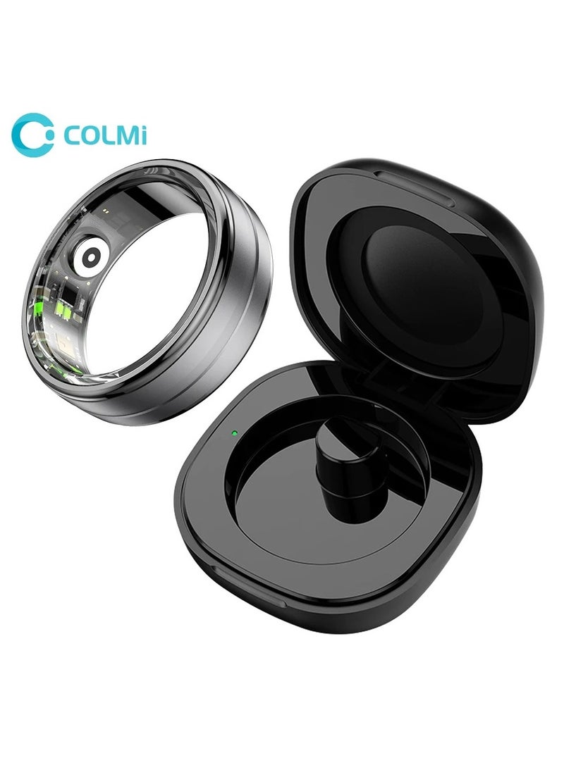 COLMI R06 Smart Ring with Charging Case for Men Women, Heart Rate and Oxygen Monitor IP68 & 5ATM Waterproof, Sport