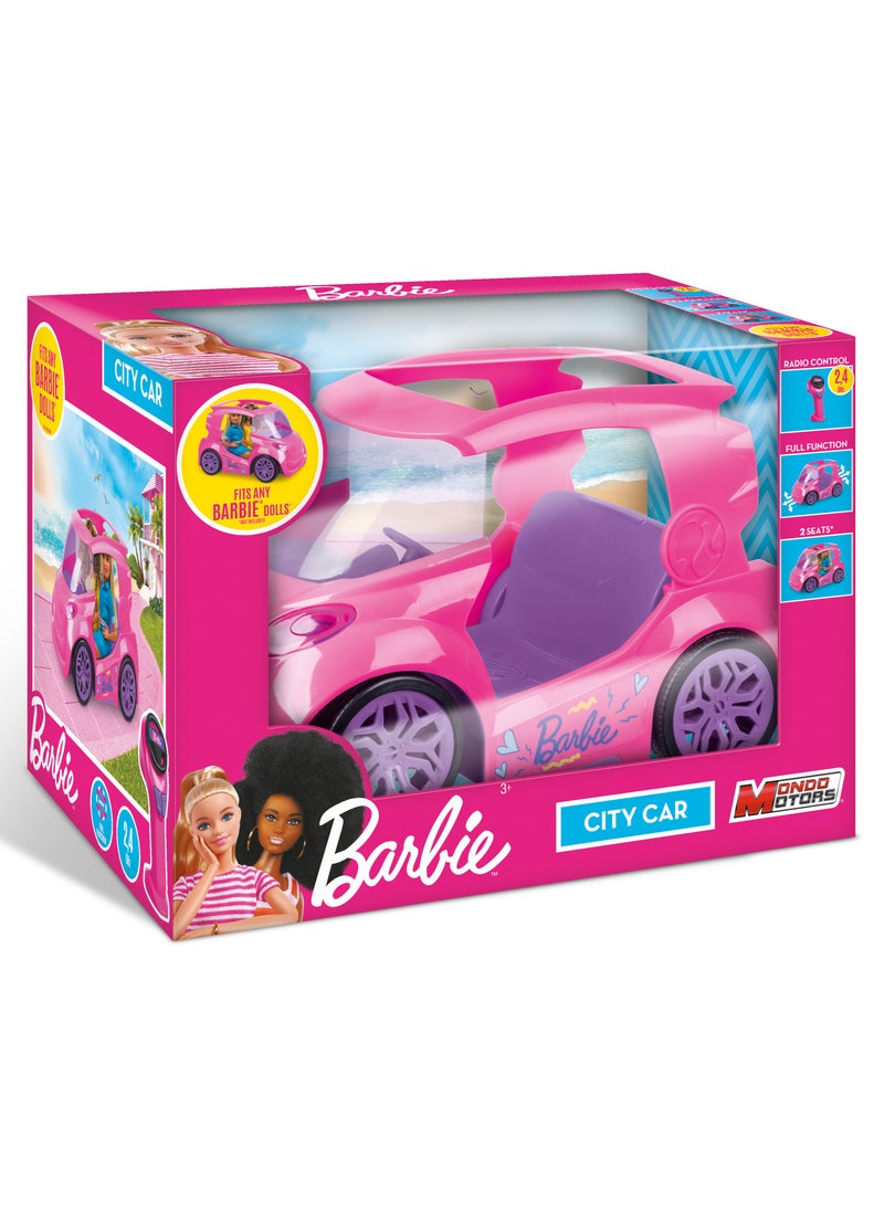 Barbie Remote Control City Car 2.4Ghz, Battery Operated | Toy Vehicle | Gift for Kids