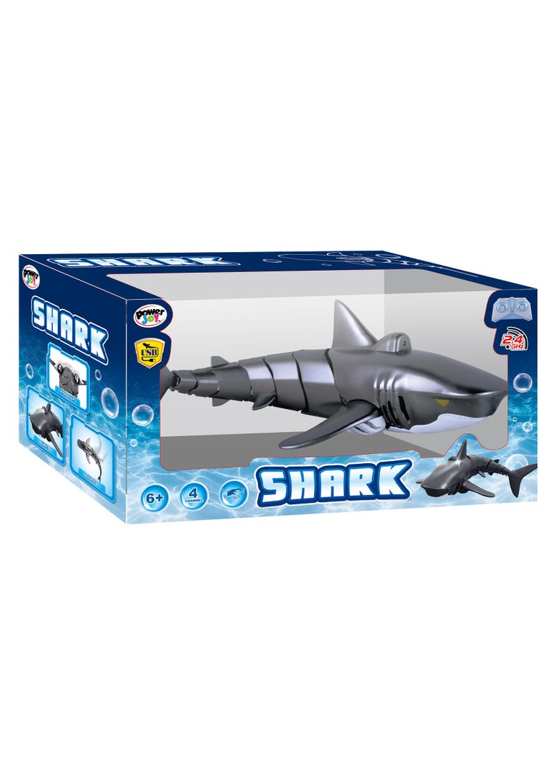 Power Joy Remote Control Shark 2.4G with Light | Toy Shark | Gift for Kids