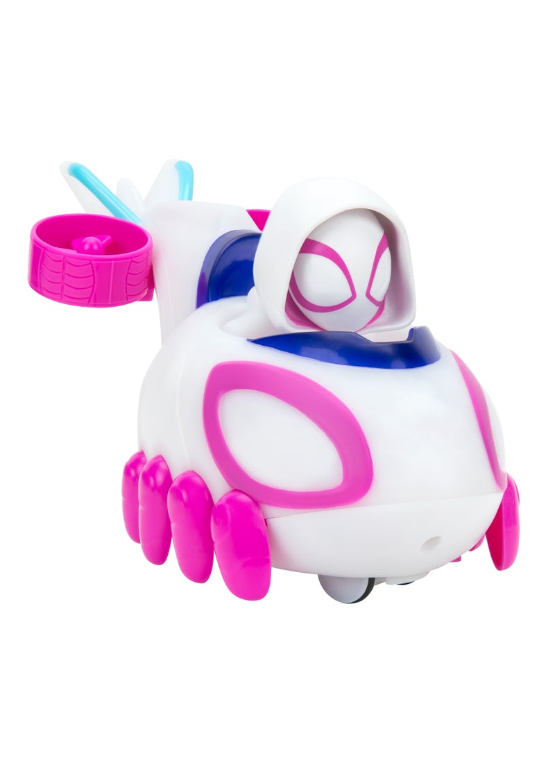 Spidey N Friends Ghost-Spider Glow N' Go Copter Feature Vehicle | Marvel | Spiderman | Toy Vehicle | Gift for Kids