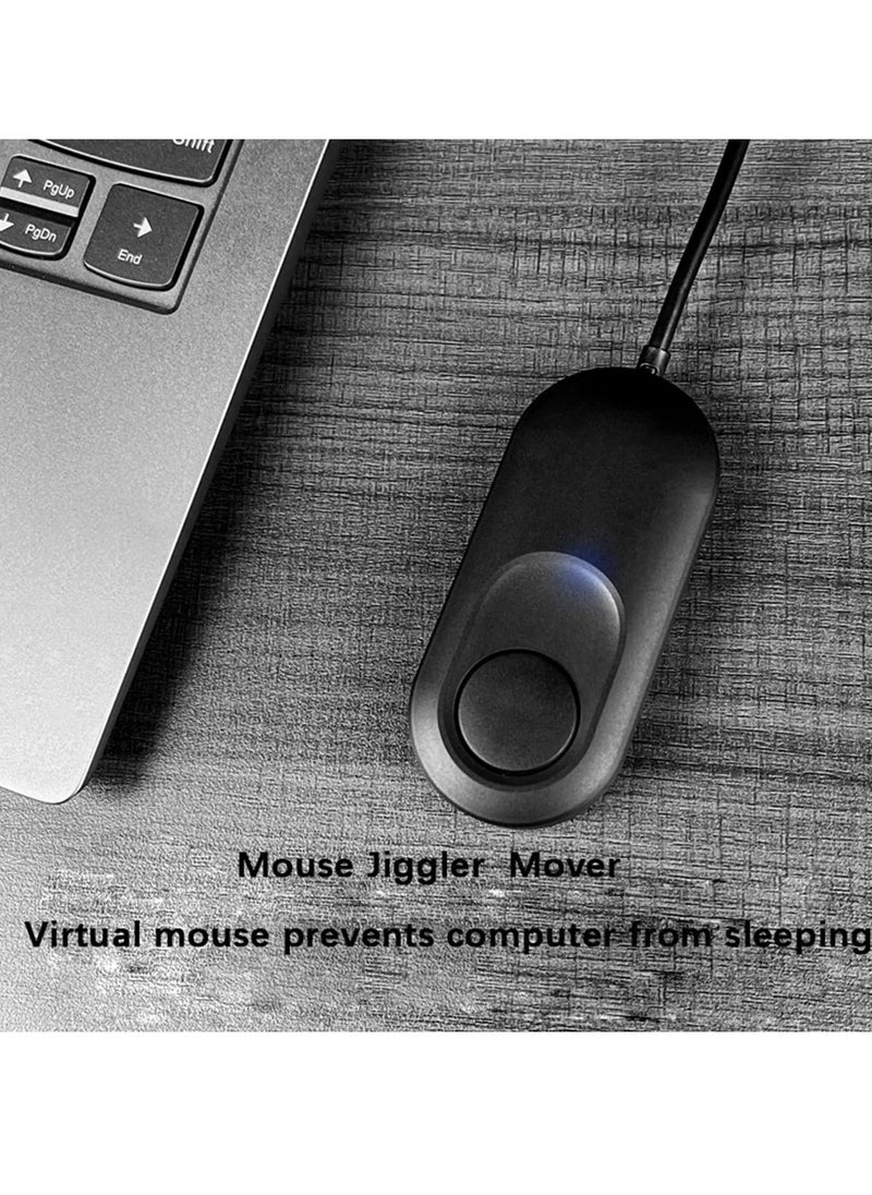 Undetectable Mouse Mover, USB Port Automatic Mouse Jiggler with On/Off Switch, Driver-Free, Simulates Mouse Pointer Movement to Prevent PC from Going to Sleep