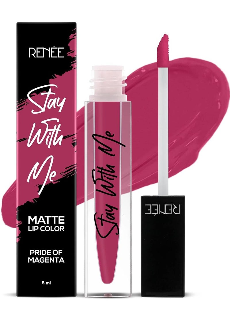 RENEE Stay With Me Mini Matte Lip Color Pride of Magenta 5ml