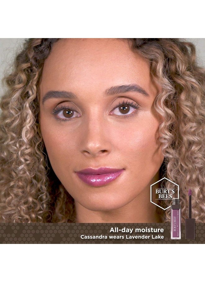 Burt's Bees 100% Natural Glossy Liquid Lipstick, Lavender Lake, 1 Tube