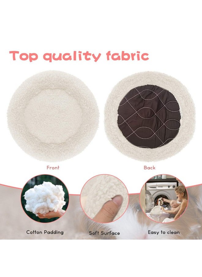 BWOGUE Hamster Bed,Round Velvet Warm Sleep Mat Pad for Hamster/Hedgehog/Squirrel/Mice/Rats and Other Small Animals