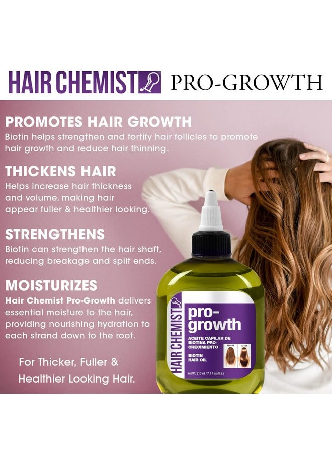 Pro-Growth Biotin Hair Oil 7.1 Oz. - Hair Oil For Hair Growth