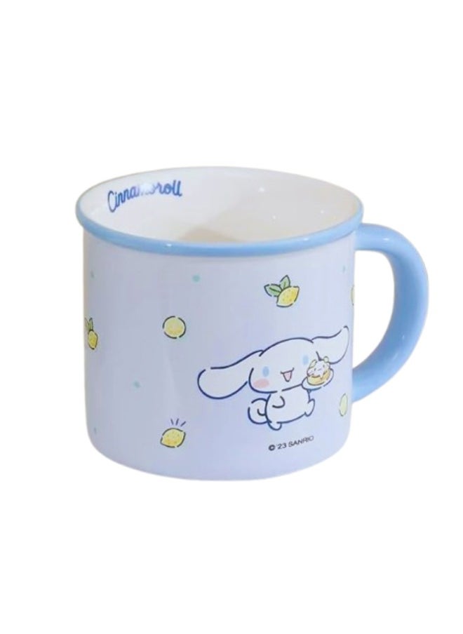 Cinamoroll Ceramic Coffee Mug Lemon Pattern Design