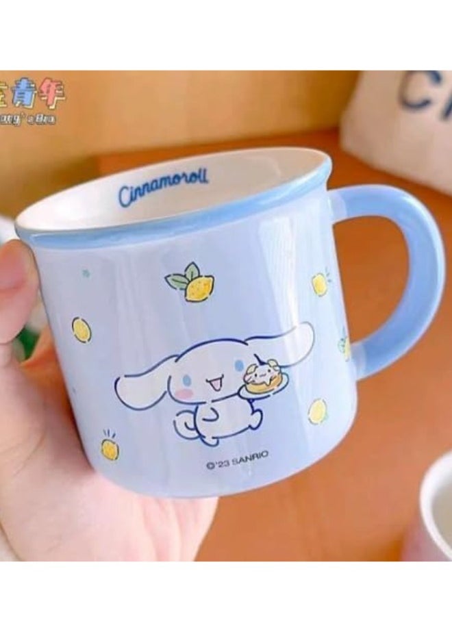 Cinamoroll Ceramic Coffee Mug Lemon Pattern Design