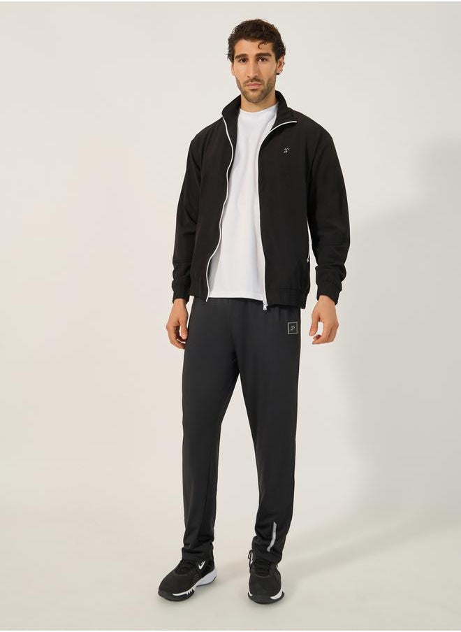 Relaxed Fit High Neck Jacket with Mesh Lining