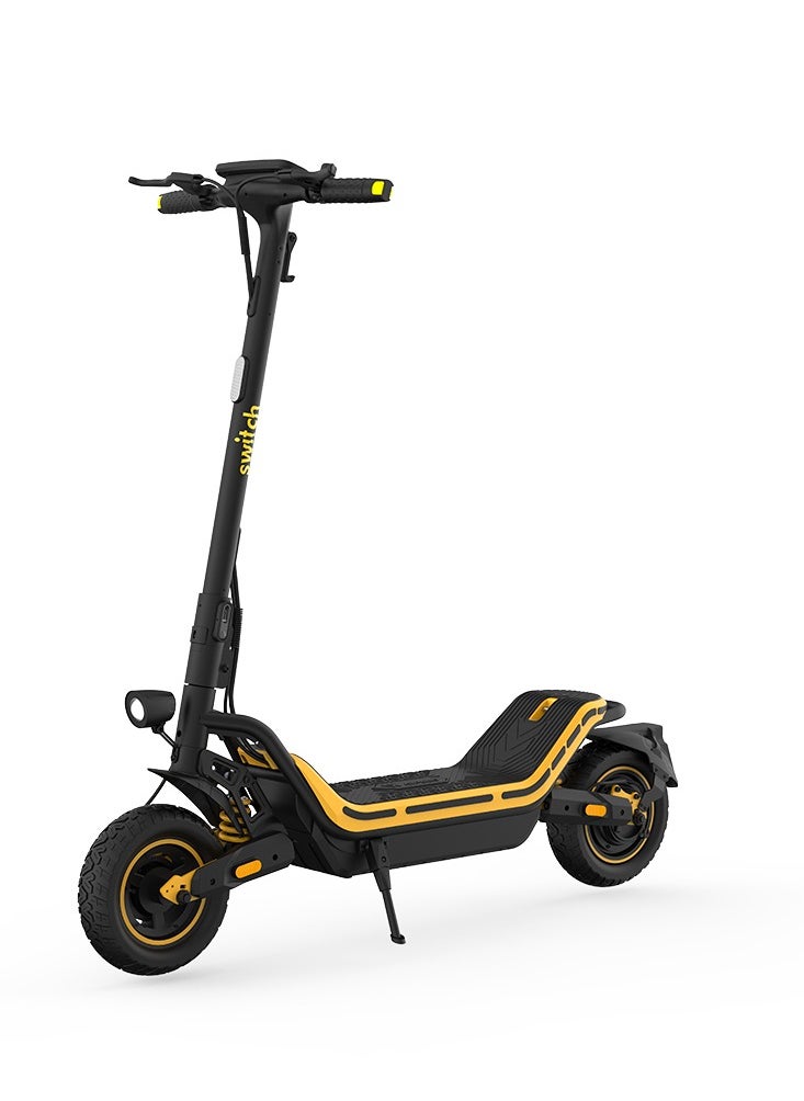 SWITCH ES-C250 Offroad E-Scooter - 500W Motor, 50KM Range, 35KM/H Speed, Front & Rear LED Lights, Water-Resistant - Black