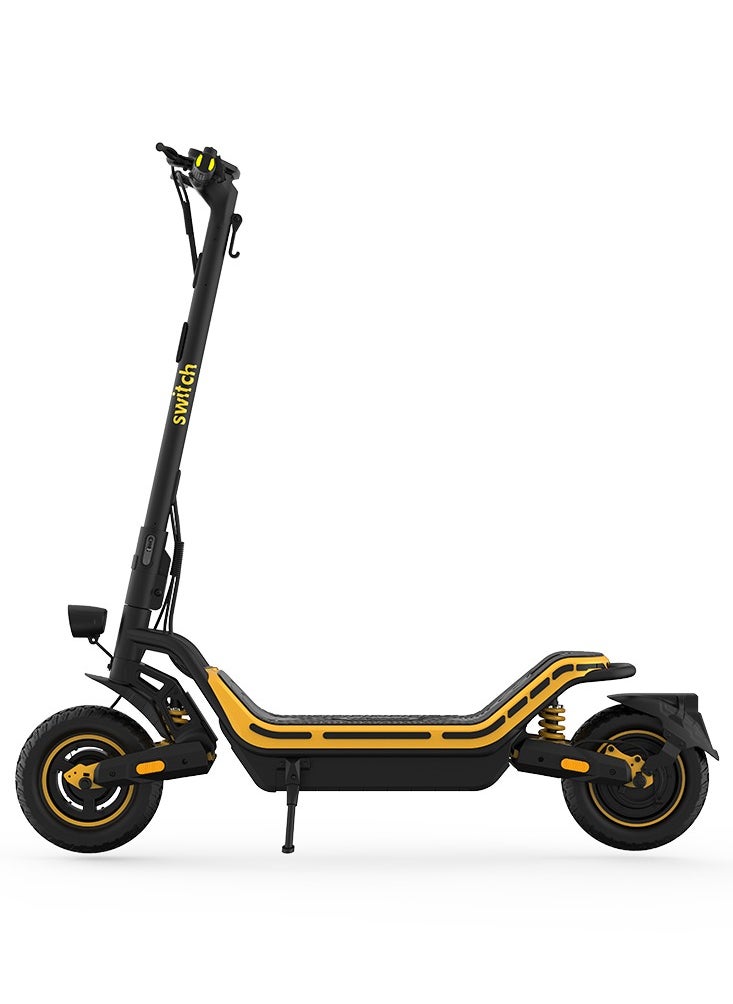 SWITCH ES-C250 Offroad E-Scooter - 500W Motor, 50KM Range, 35KM/H Speed, Front & Rear LED Lights, Water-Resistant - Black