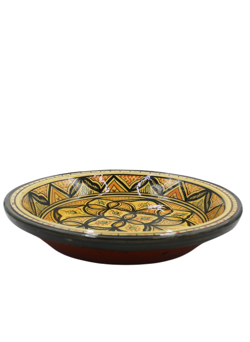 Moroccan Handmade Hand Painted Dinner Plate 35 cm