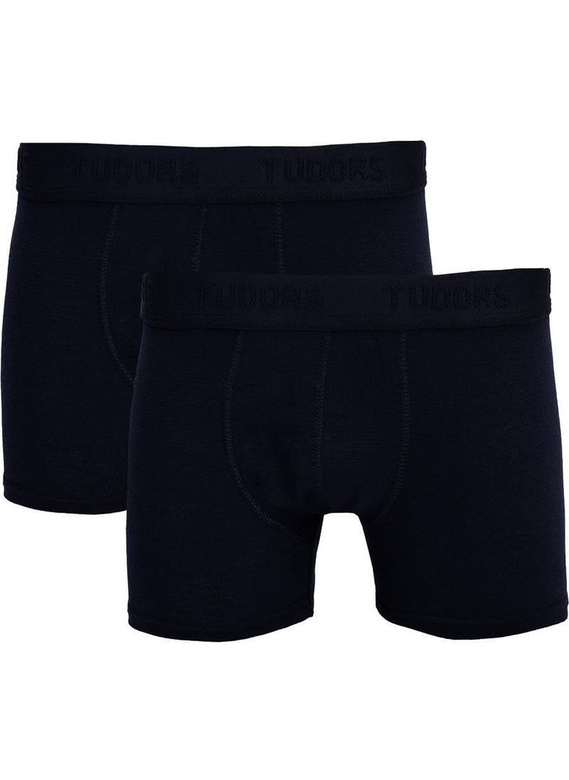 Men's 2-Pack Cotton Lycra Flexible Fabric Black Boxer