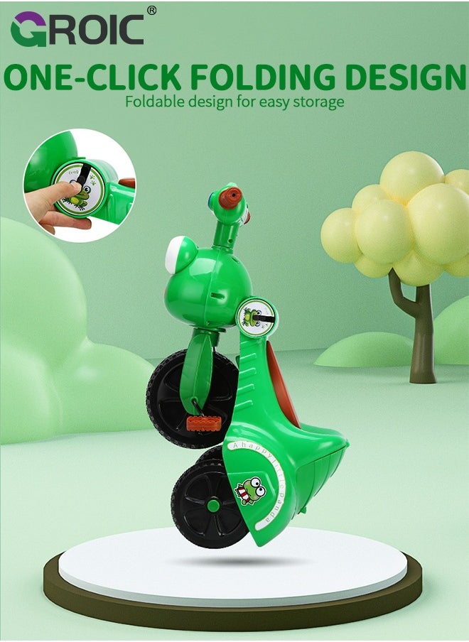 Kids Tricycles,Foldable Kids Trike with Music Lighting,Foldable Children's Pedal tricycle,Anti-rollover Bicycle for Kids