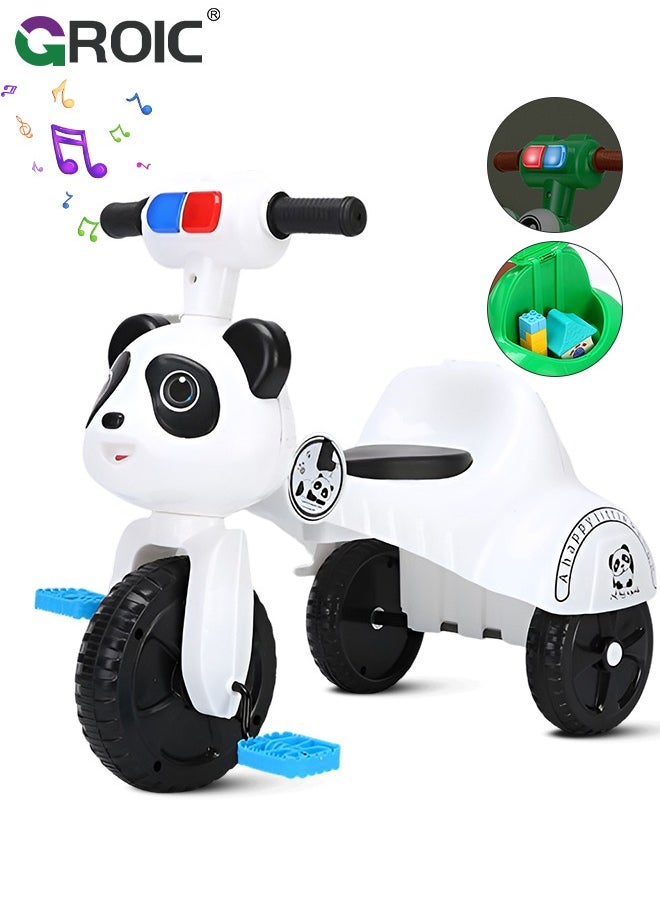 Kids Tricycles,Foldable Kids Trike with Music Lighting,Foldable Children's Pedal tricycle,Anti-rollover Bicycle for Kids