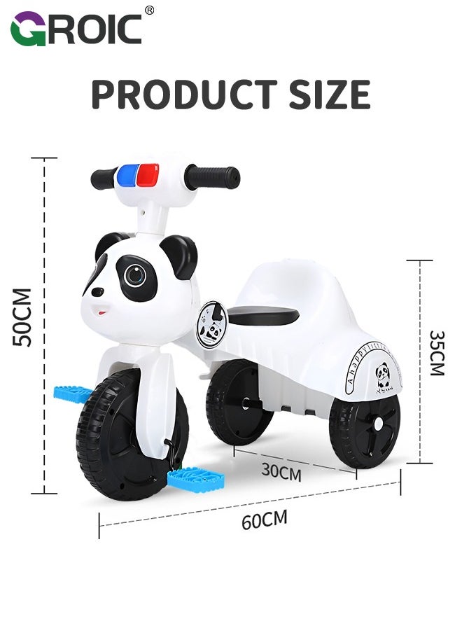 Kids Tricycles,Foldable Kids Trike with Music Lighting,Foldable Children's Pedal tricycle,Anti-rollover Bicycle for Kids