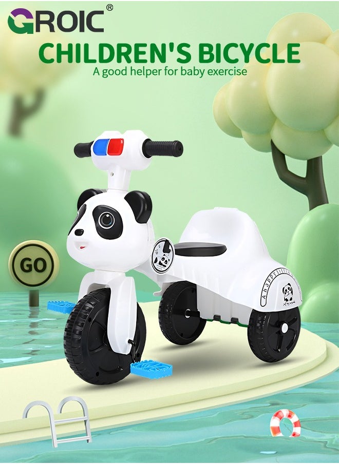 Kids Tricycles,Foldable Kids Trike with Music Lighting,Foldable Children's Pedal tricycle,Anti-rollover Bicycle for Kids