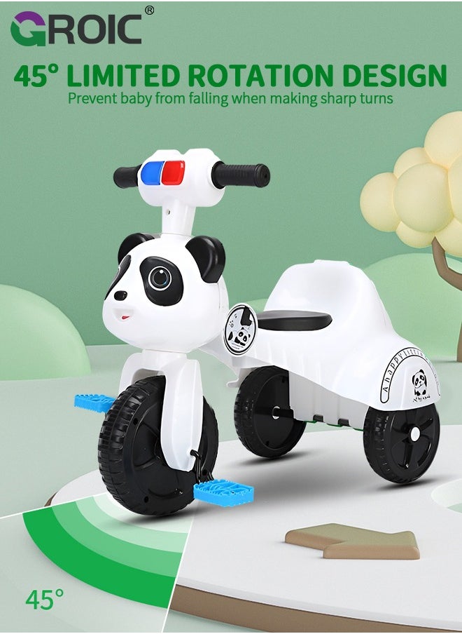 Kids Tricycles,Foldable Kids Trike with Music Lighting,Foldable Children's Pedal tricycle,Anti-rollover Bicycle for Kids