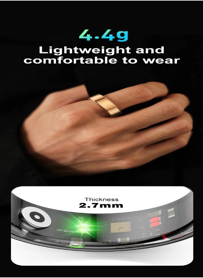 COLMI R02 Smart Ring with Charging Case for Men Women Battery Life 3-5 Days, Health Monitor, 5ATM Waterproof