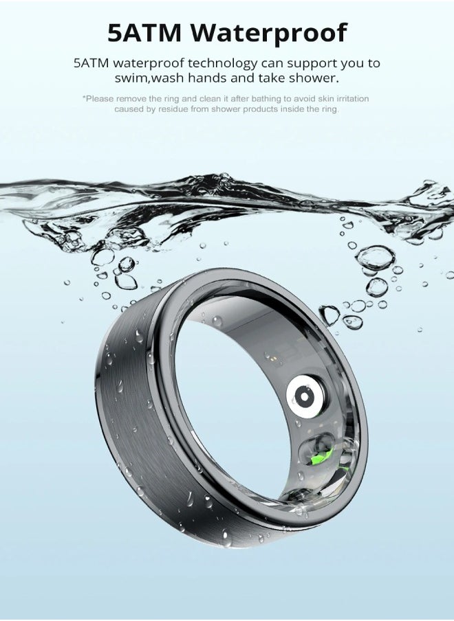 COLMI R03 Smart Ring Men Women, Long Battery Life , Health Monitor, IP68 & 5ATM Waterproof, Multi-sport Mode