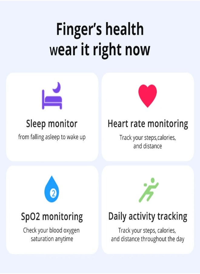 COLMI R03 Smart Ring Men Women, Long Battery Life , Health Monitor, IP68 & 5ATM Waterproof, Multi-sport Mode