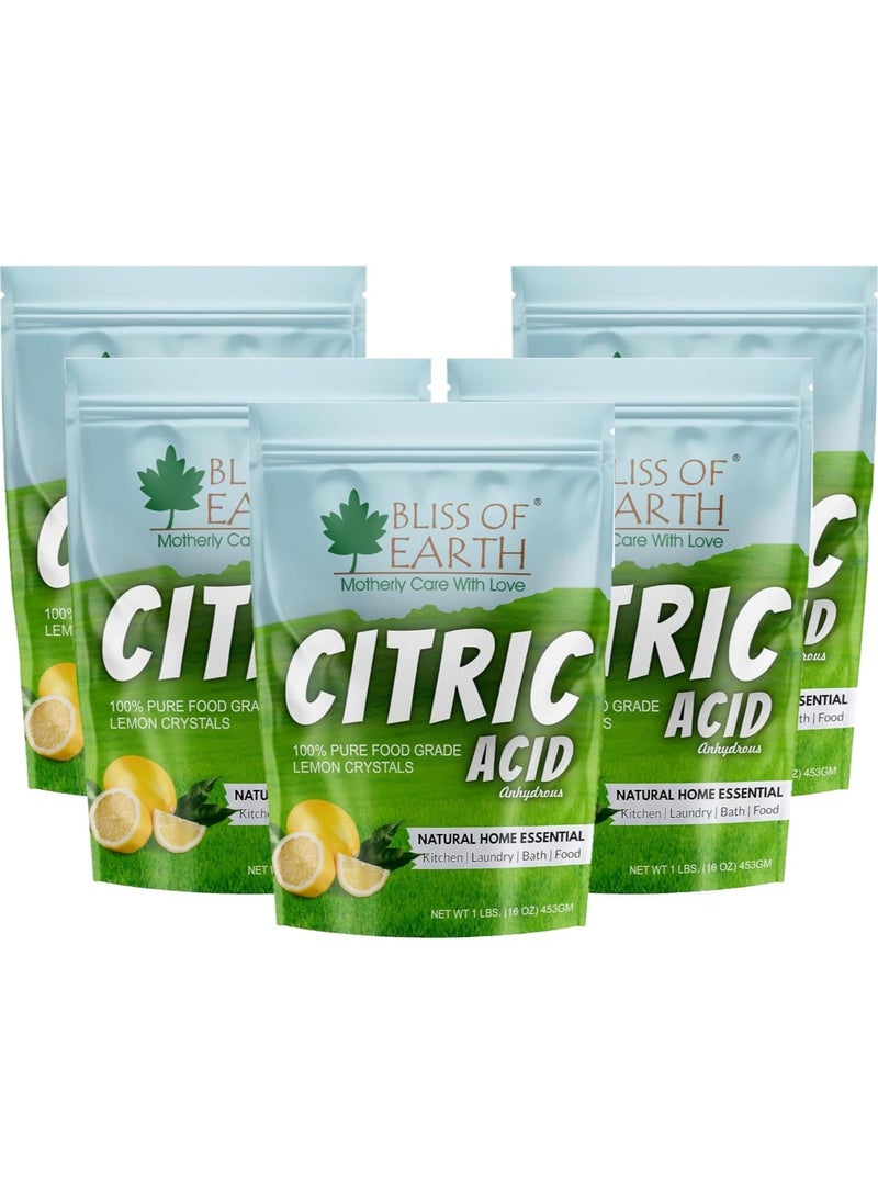 Bliss of Earth 5x453GM Citric Acid Powder