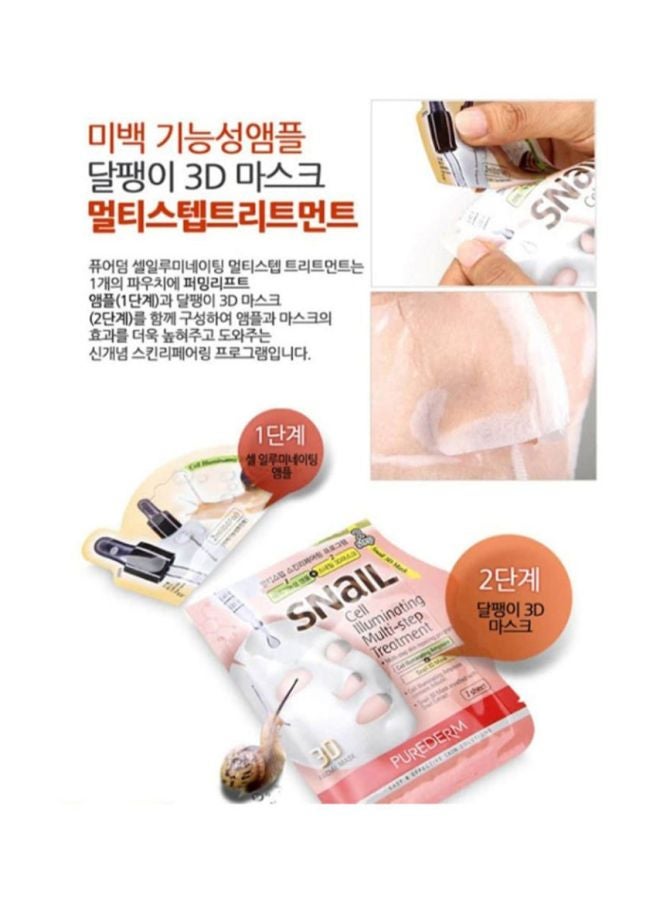 Snail Cell Illuminating Multi-Step Treatment Mask