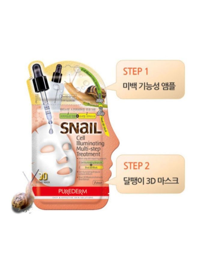 Snail Cell Illuminating Multi-Step Treatment Mask