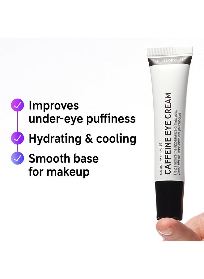 The Inkey List Caffeine Eye Cream 0.5 oz Travel Size