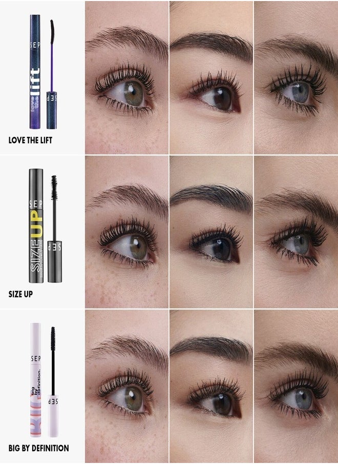 SEPHORA COLLECTION Love The Lift Curling + Volumizing Mascara – Ultra-Defining, Long-Lasting, Smudge-Proof Formula for Maximum Lift, Curl, and Volume – 0.27 oz / 8 mL