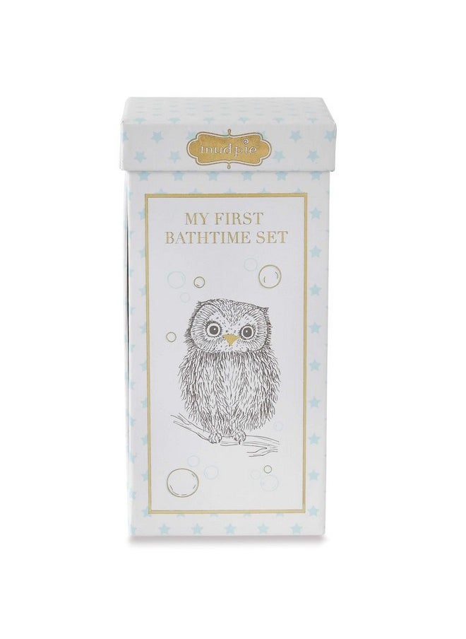 Mud Pie My First Bath WASHCLOTHS Blue, Medium