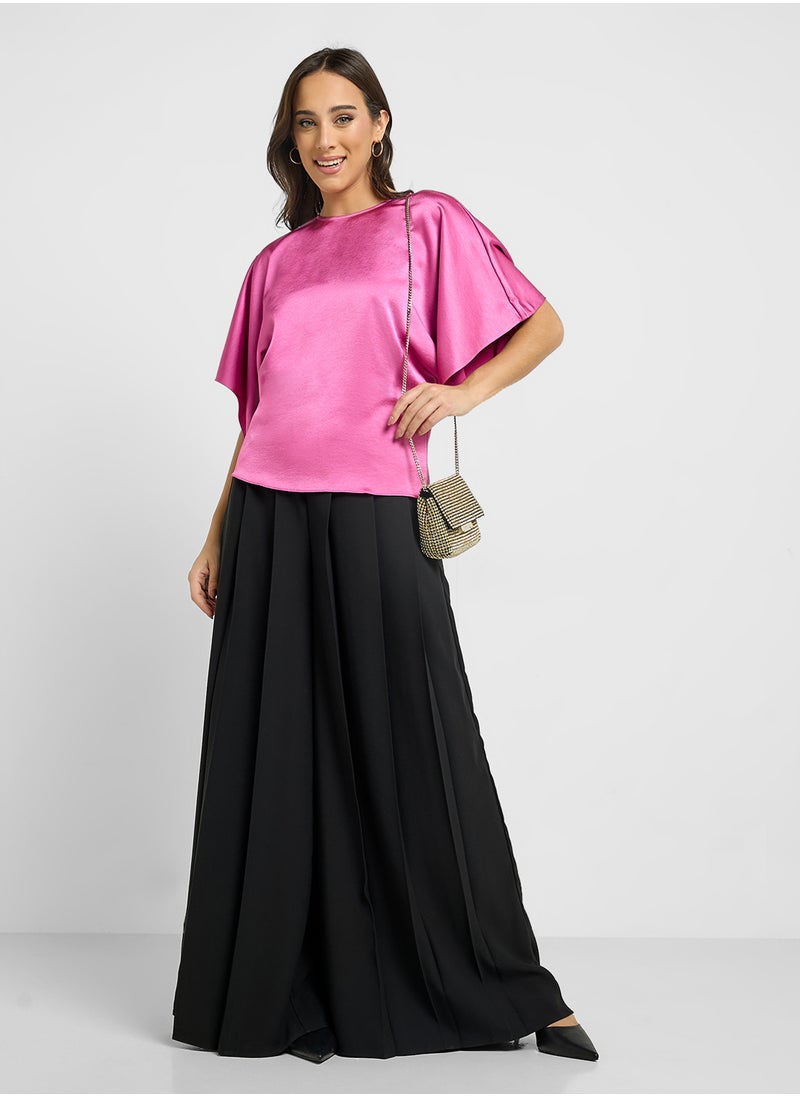 Wide Leg High Waist Pants