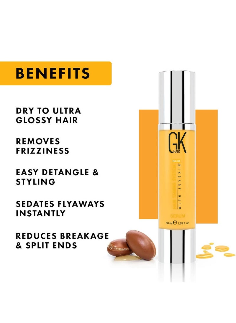 Hair Global Keratin Argan Oil Serum 50ml For Women Hair Straightening And Smoothening Provides Instant Shine Softness Strength And Nourishment
