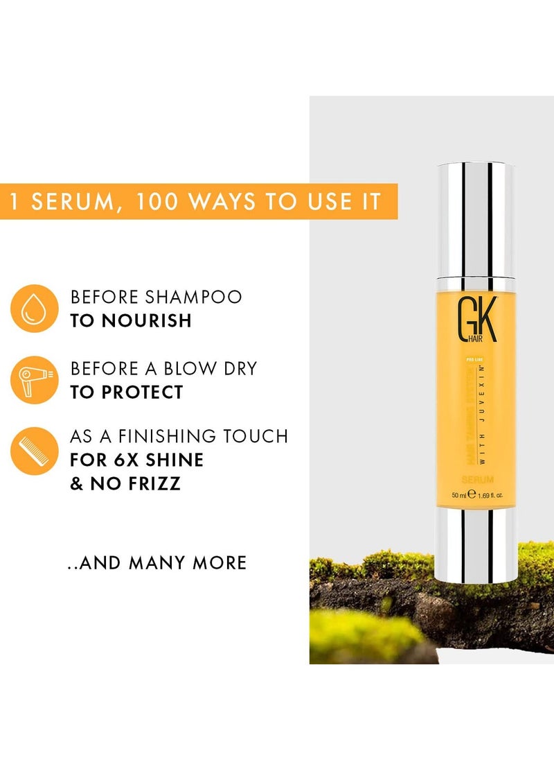 Hair Global Keratin Argan Oil Serum 50ml For Women Hair Straightening And Smoothening Provides Instant Shine Softness Strength And Nourishment