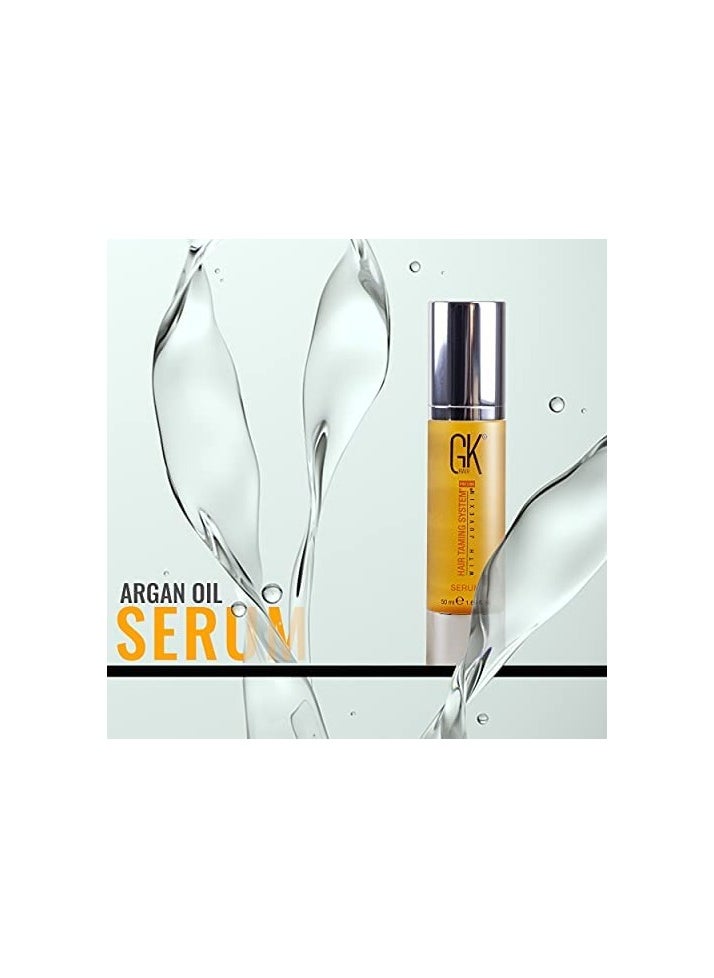Hair Global Keratin Argan Oil Serum 50ml For Women Hair Straightening And Smoothening Provides Instant Shine Softness Strength And Nourishment