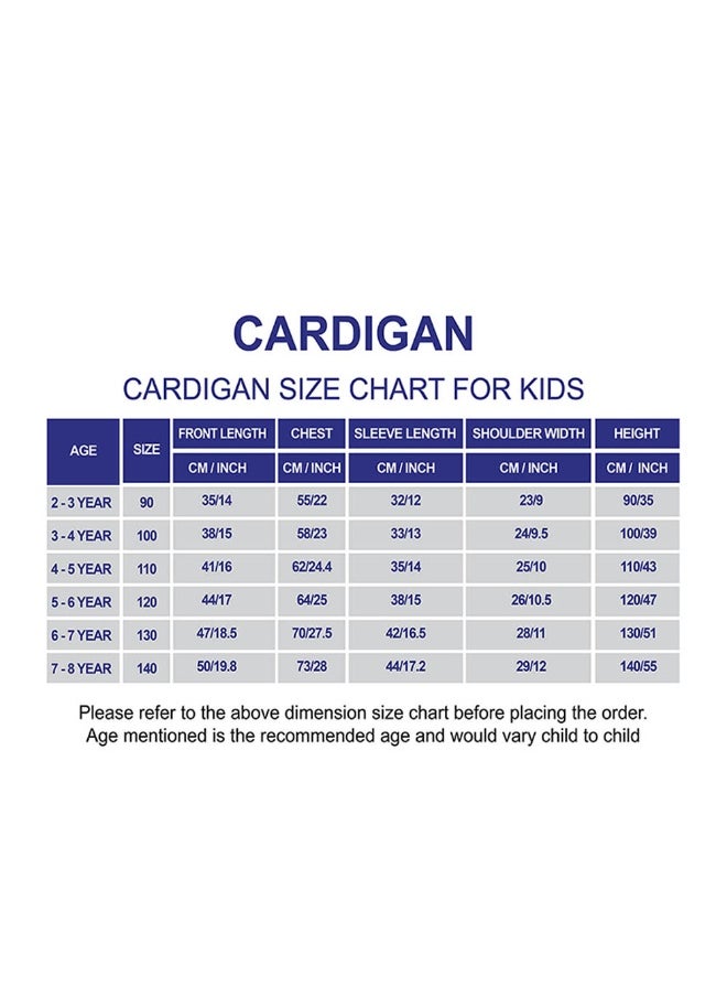 Red Rolling Dino cardigan Sweater for Kids