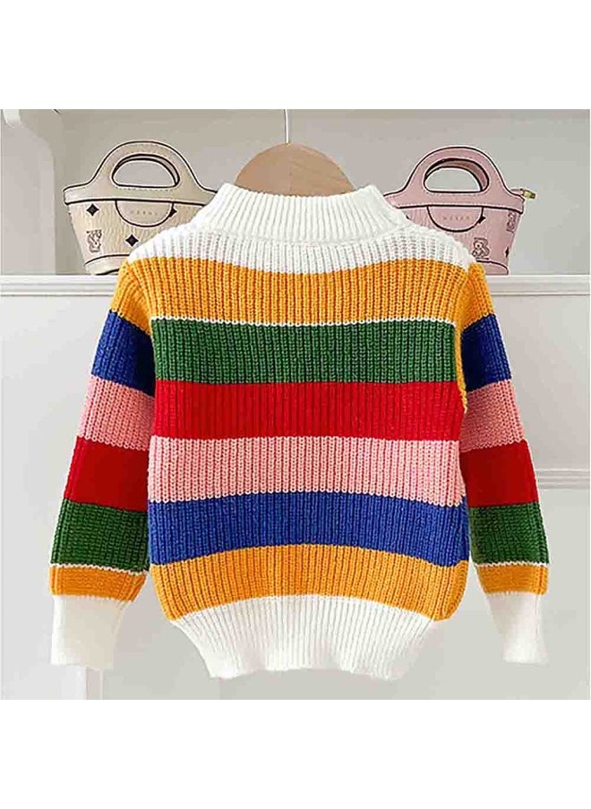 Multi Striped cardigan Sweater for Kids