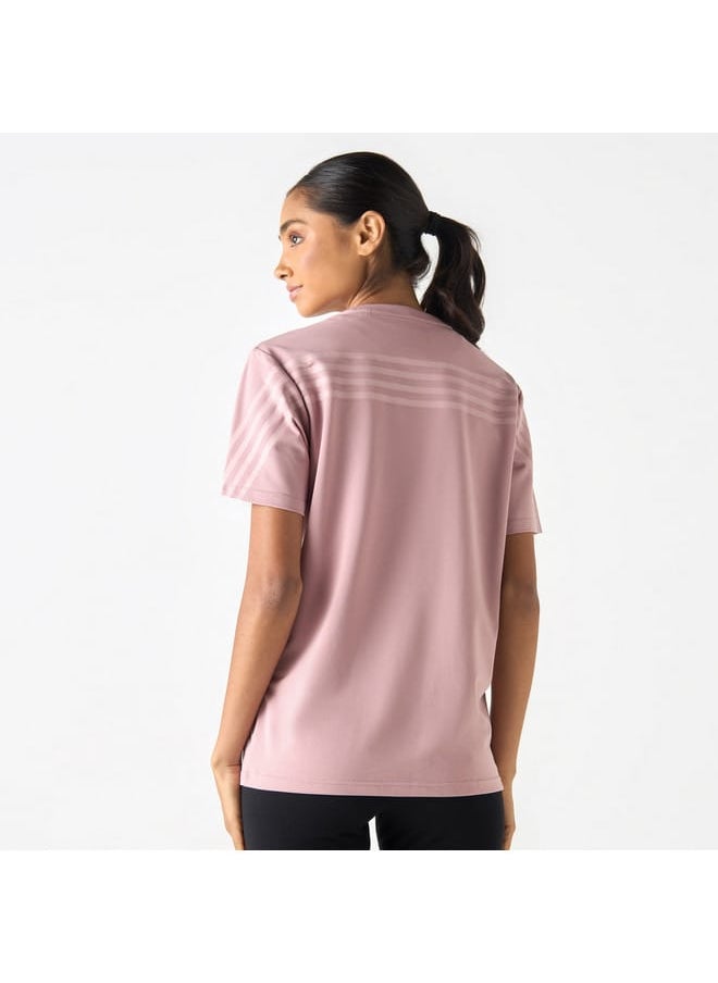 Kappa Logo Print T-Shirt with Short Sleeves