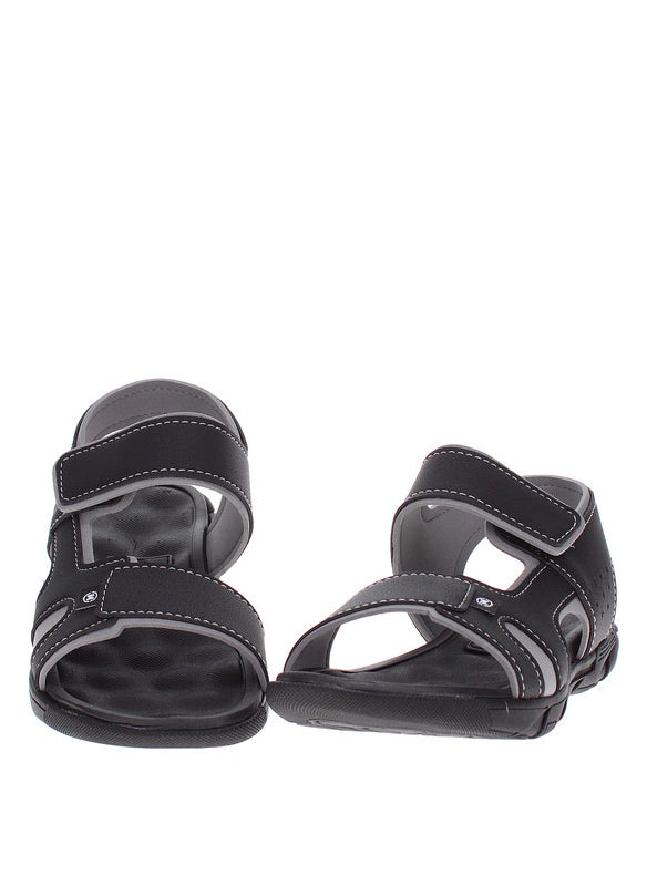 Molekinho Pre Teen Boys Sandals With Back Strap Black | Made In Brazil